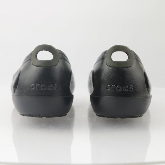 CROCS Womens Kadee Ballet Flat Size 10 Black Slip On Shoe Casual Comfy Beach - Picture 8 of 14